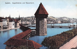 LUZERN - LUCERNE - Kapellbrucke Und Wasserturm - Altri & Non Classificati