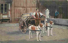 Belgique - Milchkarren - Laitière Flamande - Animée - Attelage De Chiens - Folklore - Colorisée - CPA - Etat Trou De Pun - Petits Métiers