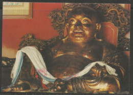 Carte P De 1995 ( Chine / Mile / Maitreya / Buddha Covered With Gold Foil ) - Chine