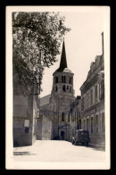 23 - EVAUX-LES-BAINS - EGLISE ET HOTEL DE L'EUROPE - CARTE PHOTO ORIGINALE - Evaux Les Bains