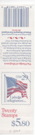 ESTADOS UNIDOS USA CARNET BOOKLET BANDERA FLAG X 20 STAMPS - Francobolli