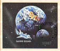 1991 Space Shuttles S/S Imperf. – Used(O)  Bulgaria / Bulgarie - Gebruikt