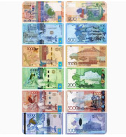 6Pcs Set Kazakhstan 200 500 1000 2000 5000 10000 Tenge NEW UNC Banknotes - Kazakistan