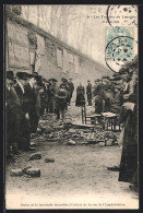 CPA Limoges, Les Troubles 1905, Restes De La Barricade Incendiée à L`entrée De La Rue De L`Amphithéatre  - Limoges