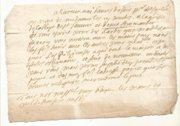 N°2078 ANCIENNE LETTRE A DECHIFFRER - Documenti Storici