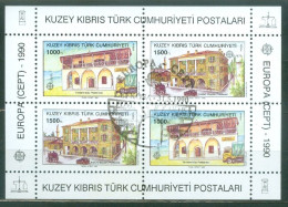 Turquie RTCN   Yv  BF 8  Ob  TB    Europa Batiment Postal    - Hojas Bloque