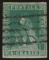 Toscane        .  Yvert    .   14 (2 Scans)    .   1857    .     O      .    Cancelled - Toscana