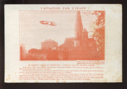 AVIATION - FARMAN VOLE DE CHALONS A REIMS - PUBLICITE AU VERSO - ....-1914: Precursors