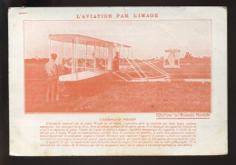 AVIATION - L'AEROPLANE WRIGHT - PUBLICITE AU VERSO - ....-1914: Précurseurs