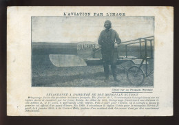 AVIATION - DELAGRANGE ET SON MONPLAN BLERIOT - PUBLICITE AU VERSO - ....-1914: Précurseurs