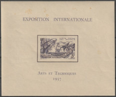 F-EX50559 FRANCE COTE DES SOMALIS SOMALIA 1937 ORIGINAL GUM SHEET ARTS EXPO.  - Neufs