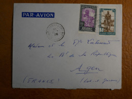 DP 19 SOUDAN   LETTRE   1938 BAMAKO  A AGEN FRANCE + ++AFF. INTERESSANT+ - Storia Postale