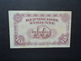 SYRIE * : 10 PIASTRES   15-2-1944    MetK 777 / P 56      TTB ** - Syria