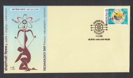 INDIA, 1999,  FDC,  National Technology Day, Jai Vigyan,  New Delhi Cancellation - Storia Postale