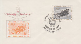 Enveloppe    AUTRICHE   Jeux  Olympiques    INNSBRUCK    AXAMS  AXAMER  -  LIZUM   1964 - Inverno1964: Innsbruck