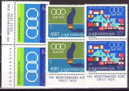 Yugoslavia 1979 - VII Mediterranean Games Split - Mi 1796-1798 - MNH**VF - Ungebraucht