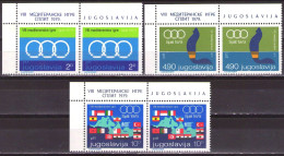 Yugoslavia 1979 - VII Mediterranean Games Split - Mi 1796-1798 - MNH**VF - Ungebraucht