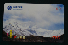 Télécarte Telephonic Card China Chomolungma Everest Telecard Himalaya Chine - Sport