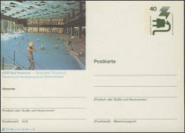 P120-d1/003 6350 Bad Nauheim, Schwimmbad ** - Cartoline Illustrate - Nuovi