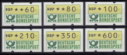 1.2 Hu ATM VS-Satz 8 (6 Werte 60-600) Neue Wertstufen 1992, Postfrisch ** - Timbres De Distributeurs [ATM]