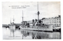 CHERBOURG , Arsenal Maritime  , Croiseurs Cuirassés En Réserve - Cherbourg