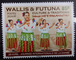 Wallis And Futuna 2024, Culture And Tradition - Fakaniutao Dance, MNH Single Stamp - Nuevos