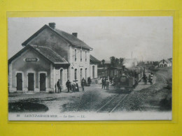 Saint Pair Sur Mer , Gare ,train Beau Plan - Saint Pair Sur Mer