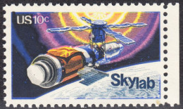 !a! USA Sc# 1529 MNH SINGLE W/ Right Margin (a2) - Skylab - Unused Stamps