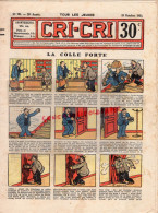 CRI-CRI-19 OCTOBRE 1933- LA COLLE FORTE-CHARLOT-MONKEY ET TOBY-FACE DE FER-BROWNING- - Jeunesse Illustrée, La