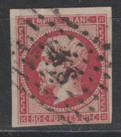 1er  SERVI NUANCE ROSE FONCE N°17Be TBE Cote 210€ - 1853-1860 Napoleon III