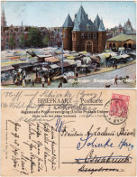 Postkaart Amsterdam Amsterdam Nieuxmarkt Met Waag 1908  - Amsterdam