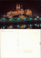 Meißen Schloss Albrechtsburg Und Dom - Elbansicht Bei Nacht 1990 - Meissen