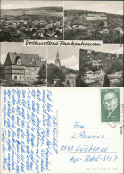 Bad Frankenhausen Panorama, Thüringenr Haus, Kirche, Sprungturm Im Freibad 1971 - Bad Frankenhausen