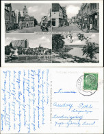 Verden (Aller) Mehrbild-AK Ua. Großestrasse, Rathaus, Dom, Aller-Partie 1956 - Verden