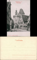 Rothenburg Ob Der Tauber Stadtteilansicht Strassen Partie Am Röderbogen 1900 - Rothenburg O. D. Tauber