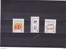 MALTE 1979 Année Internationale De L'enfant  Yvert 585-87 NEUF** MNH Cote : 1.50 Euro - Andere & Zonder Classificatie