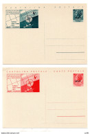 Trieste A - C.P. Lire 20 E 35 "Mostra D'Oltremare" N. C 27/28 - Le Due Cartoline Nuove Perfette - Mint/hinged