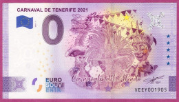 0-Euro VEEY 01 2021 CARNAVAL DE TENERIFE 2021 - CARNAVALES DEL MUNDO - Essais Privés / Non-officiels