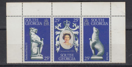 South Georgia 1978 25th. Ann. Of Coronation 3v ** Mnh (60076A) - Georgia Del Sud