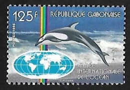Gabon - 1998 - Dolphins - Yv 967 - Delfini