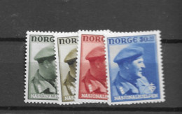 1946 MNH Norway Mi 310-13 Postfris** - Nuevos