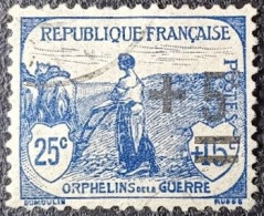 FRANCE Y&T N°165. Orphelins De Guerre. Cachet Discret. T.B. Centrage... - Usados