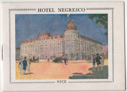 Hotel Negresco - Nice - & Booklet, Hotel - Documenti Storici