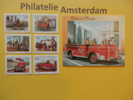 Benin 1998, FIRETRUCKS VOITURES-POMPE BRANDWEERAUTOS FEUERWEHR: Mi 1010-15, + Bl. 38, ** - Other (Earth)