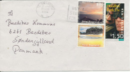 New Zealand Cover Sent To Denmark 27-8-1996 Topic Stamps - Cartas & Documentos