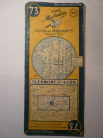 CARTE MICHELIN N°73 - CLERMONT FERRAND - LYON - 1950 - FRANCE - 1/200.000è - - Mapas/Atlas