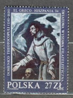 POLAND MNH ** 2724 TABLEAU DE GRECO : EXTASE SAINT FRANCOIS - Neufs