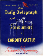 FESTIVAL OF WALES .  Son Et Lumière At CARDIFF CASTLE . THE DAILY TELEGRAPH - Programmi
