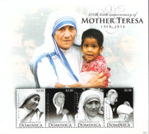 Dominica MNH Minisheet - Madre Teresa