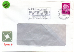 RHONE - Dépt N° 69 = LYON LAFAYETTE (3e ARR) 1968 =  FLAMME Codée = SECAP Multiple ' Les PTT Vous Offrent SITUATIONS' - Mechanical Postmarks (Advertisement)